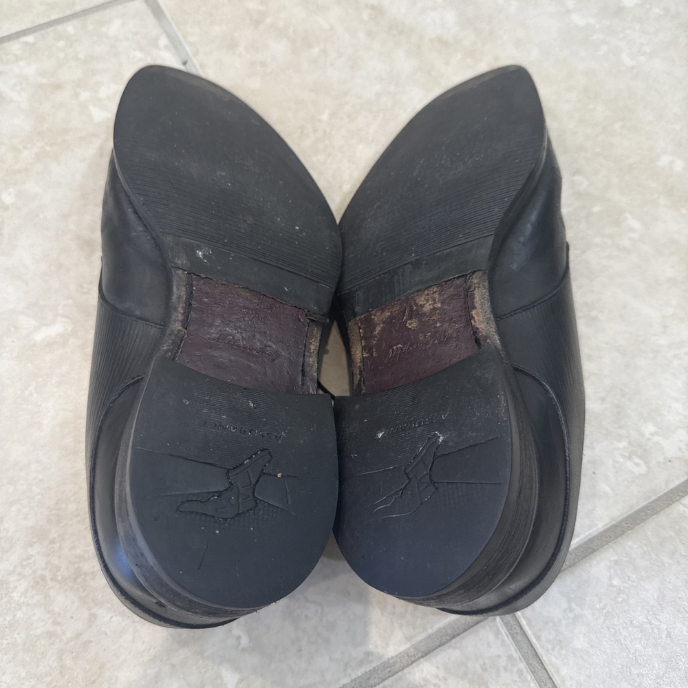 Louis Vuitton Mens Size 7.5 Black Epi Leather Derby Dress Shoes Designer Career - Picture 9 of 10